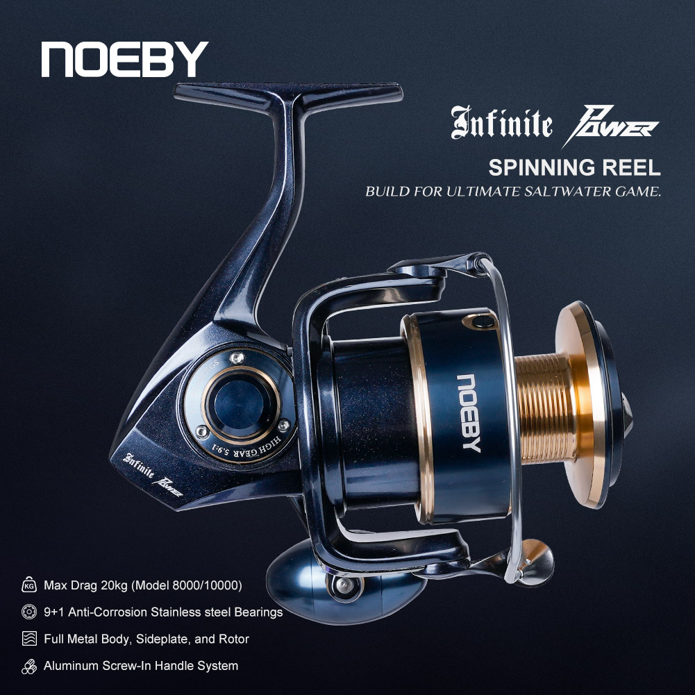 Noeby Infinite Power Spinning  - Surf Reel ulasan dan harga