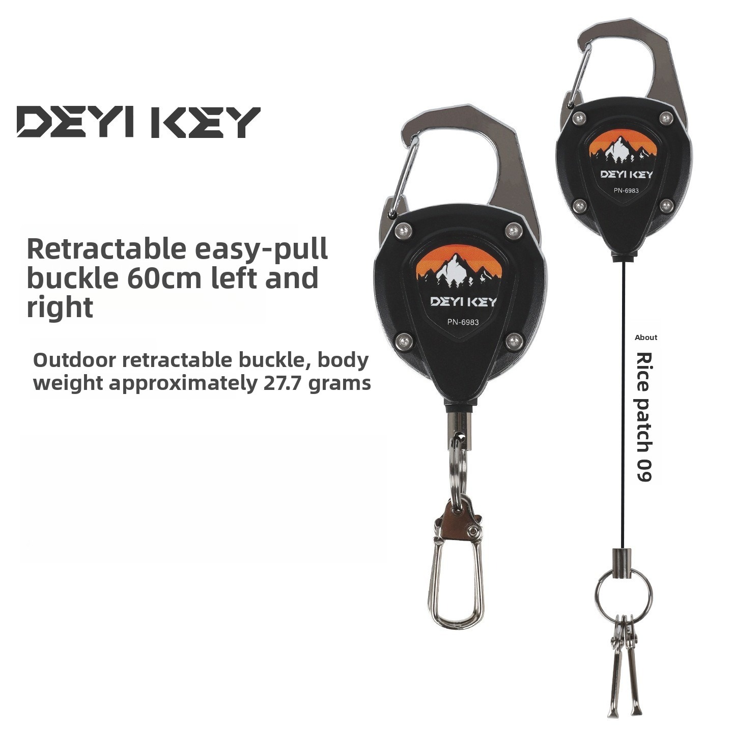 Retractable Keychain Heavy Dut - Fly Reel ulasan dan harga