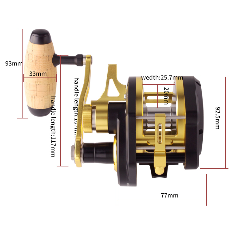 RUKE Metal Reel Slow Jigging D - Reel Drag Knob ulasan dan harga